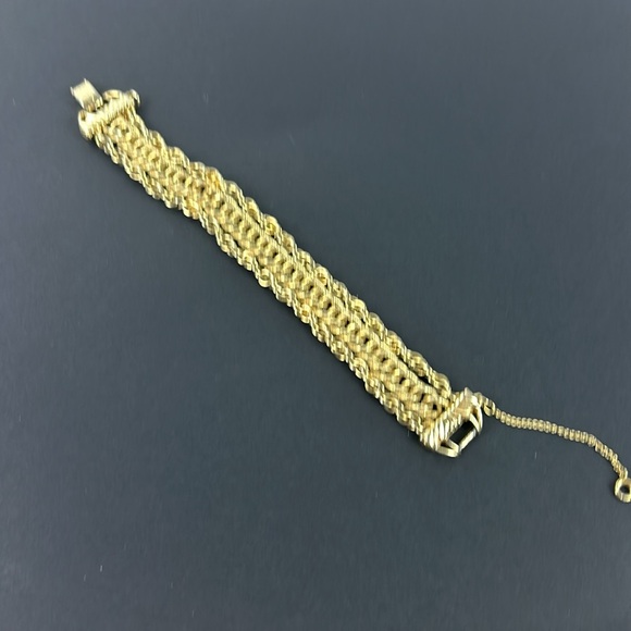 Goldette vintage gold multi chain bracelet - Picture 2 of 6